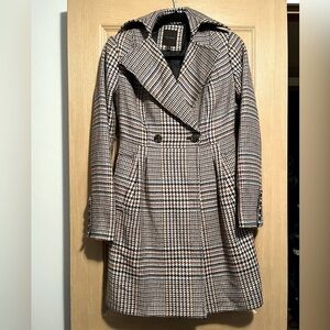 The Limited Houndstooth Double Breasted Coat